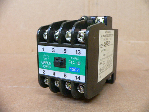 MATSUSHITA BMF6-10-2-1 CONTACTOR 100-110VAC 50/60HZ MATSUSHITA BMF6-10-2-1 CONTACTOR 100-110VAC 50/60HZ