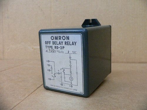 OMRON RD2P OFF DELAY TIME RELAY 120V-AC 8 PIN