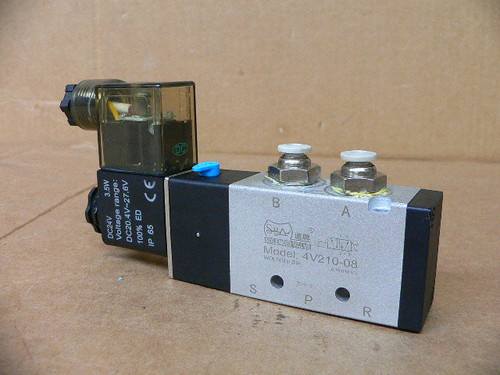 SPA 4V210-08 5 Way 2 Position Solenoid Pneumatic Air Valve SPA 4V210-08 5 Way 2 Position Solenoid Pneumatic Air Valve