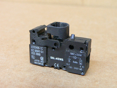SIEMENS 3SB3400-1C CONTACT BLOCK SIEMENS 3SB3400-1C CONTACT BLOCK