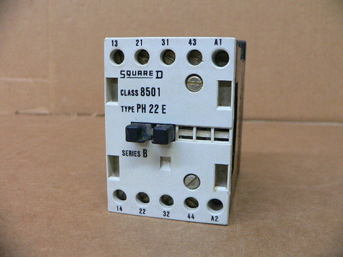 SQUARE D 8501-PH 22E CONTACTOR 110V (USED) SQUARE D 8501-PH 22E CONTACTOR 110V (USED)