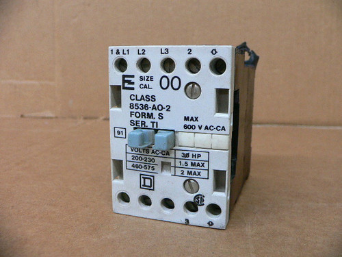 SQUARE D 8536-AO2 STARTER 600V