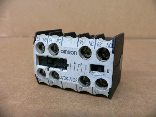 OMRON J73K-A-22 AUXILIARY CONTACT BLOCK