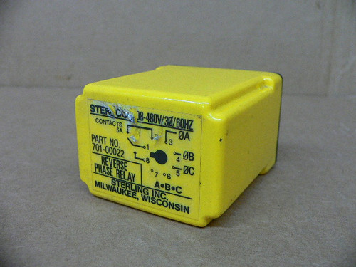 STERLCO 701-00022 PHASE RELAY REVERSE