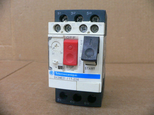 TELEMECANIQUE GV2ME21/17-23A MOTOR CIRCUIT BREAKER (USED) TELEMECANIQUE GV2ME21/17-23A MOTOR CIRCUIT BREAKER (USED)