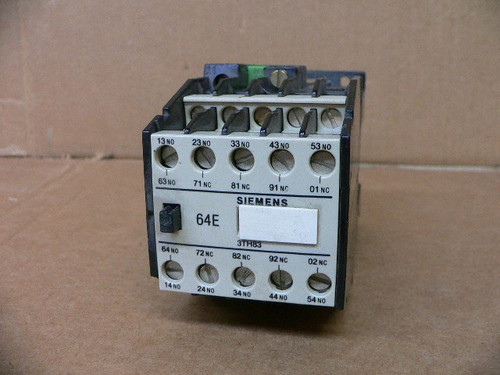 SIEMENS 3TH83 64-0B CONTACTOR 24V COIL
