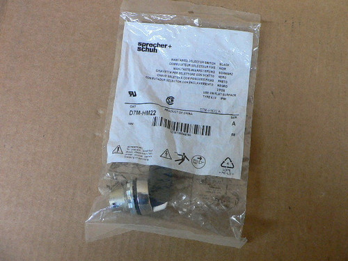 SPRECHER & SCHUH D7M-HM22 SELECTOR SWITCH