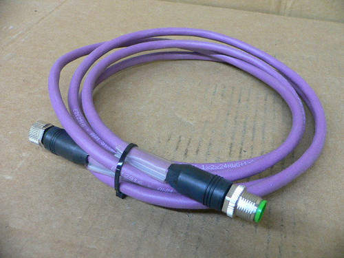 MURR ELEKTRONIK 7000-40531-8030200 M12 MALE 0° / M12 FEMALE 0° DEVICENET CABLE USED