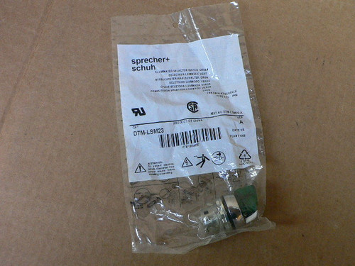 SPRECHER & SCHUH D7M-LSM23 ILLUMINATED SELECTOR SWITCH
