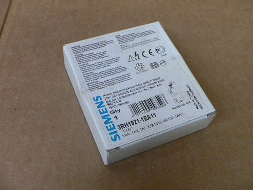 SIEMENS 3RH1921-1EA11 CONTACT BLOCK (NIB) SIEMENS 3RH1921-1EA11 CONTACT BLOCK (NIB)