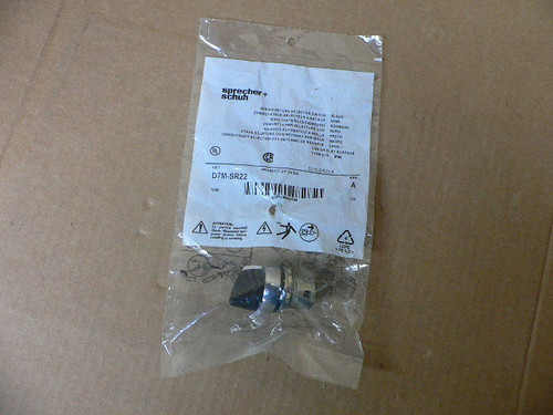 SPRECHER + SCHUH D7M-SR22 SELECTOR SWITCH SPRECHER + SCHUH D7M-SR22 SELECTOR SWITCH