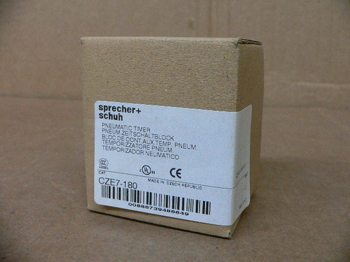 SPRECHER & SCHUH CZE7-180 PNEUMATIC TIMER SPRECHER & SCHUH CZE7-180 PNEUMATIC TIMER
