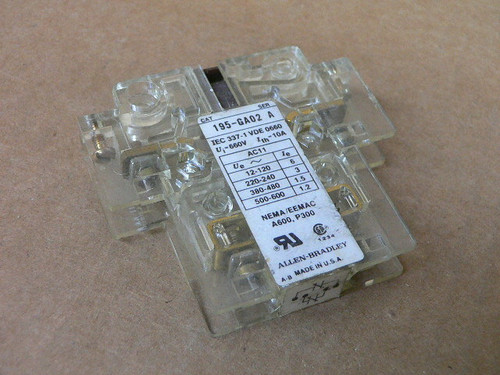 ALLEN-BRADLEY 195-GA02 CONTACTOR