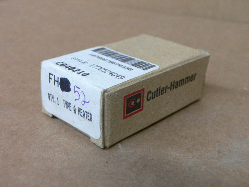 Cutler Hammer FH52 Type A Overload Thermal Relay Heater Cutler Hammer FH52 Type A Overload Thermal Relay Heater