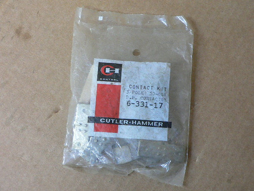 CUTLER HAMMER 6-331-17 AC Contactor Contact Kit
