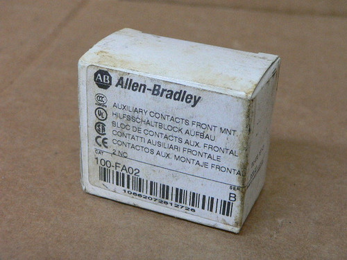 ALLEN BRADLEY 100-FA02 CONTACT BLOCK NIB