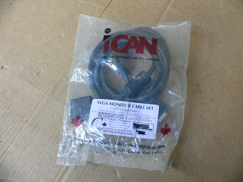 ELTOP ELECTRONICS SVGA-C15MM-006F HD15 M/M MONITOR CABLE 6 FT