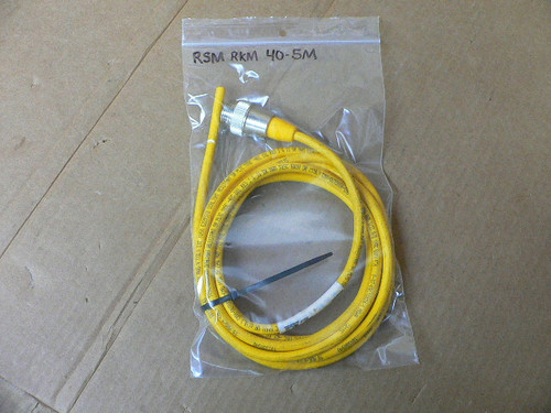 Turck Molded Cordset RSM RKM 40-5M 4 POLE 5 M