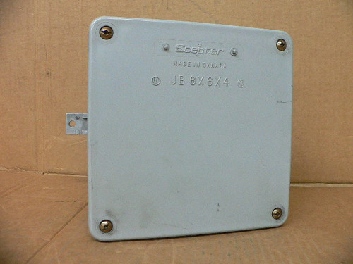 SCEPTER JB664 6"x6"x4" PVC JUNCTION BOX