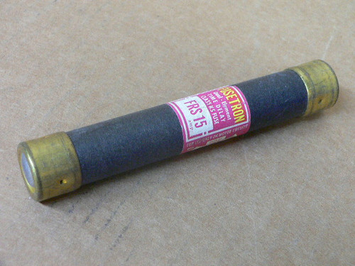 15A 600V FRS15 DUAL ELEMENT TIME DELAY FUSE BUSSMANN FUSETRON 15A 600V FRS15 DUAL ELEMENT TIME DELAY FUSE BUSSMANN FUSETRON