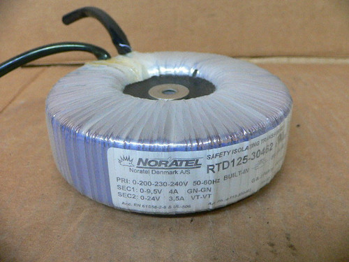 NORATEL SAFETY ISOLATING TRANSFORMER 0-200-230-240 VOLT RTD125-30462