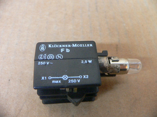 KLOCKNER MOELLER FB LAMP SOCKET 250V KLOCKNER MOELLER FB LAMP SOCKET 250V