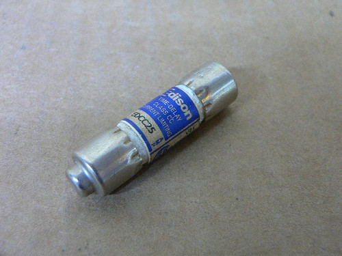 Edison EDCC25 Fuse 25 Amp 600V Class CC Time Delay Fuse Bussmann EDCC-25