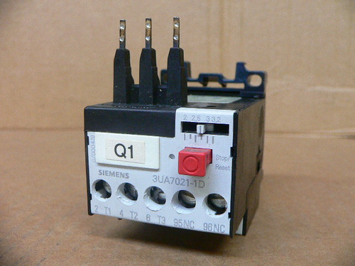 SIEMENS 3UA7021-1D THERMAL OVERLOAD RELAY SIEMENS 3UA7021-1D THERMAL OVERLOAD RELAY
