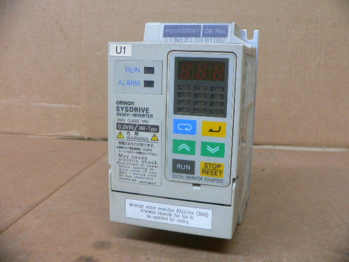 Omron 3G3EV-AB002MA-CUES1 200-240 VAC, 50/60 Hz, Sysdrive Inverter Omron 3G3EV-AB002MA-CUES1 200-240 VAC, 50/60 Hz, Sysdrive Inverter