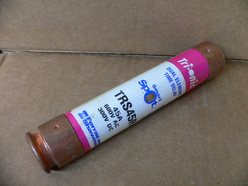 Ferraz Shawmut TRS45R Time Delay Fuse Class RK5 45 Amps 600VAC/300VDC