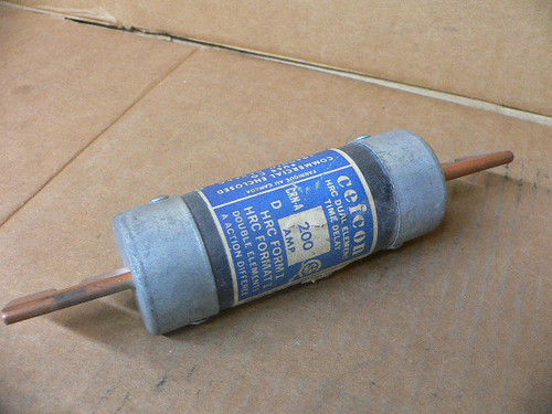 CRN-A 200 Cefco Dual Element 200 AMP 250 VOLT Fuse Time Delay CRN-A 200 Cefco Dual Element 200 AMP 250 VOLT Fuse Time Delay
