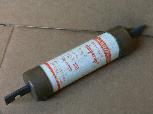 GOULD HS-R-150 Current and Energy Limiting Fuse 150A 600V GOULD HS-R-150 Current and Energy Limiting Fuse 150A 600V