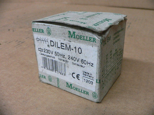 EATON MOELLER DILEM-10 (230V50HZ/240V60HZ) CONTACTOR EATON MOELLER DILEM-10 (230V50HZ/240V60HZ) CONTACTOR