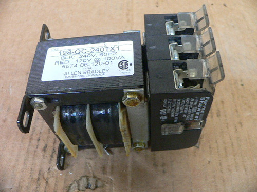 ALLEN BRADLEY 198-QC-240TX1 240/120V TRANSFORMER ALLEN BRADLEY 198-QC-240TX1 240/120V TRANSFORMER