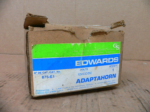 EDWARDS 875-E1 ADAPTAHORN ALARM EDWARDS 875-E1 ADAPTAHORN ALARM