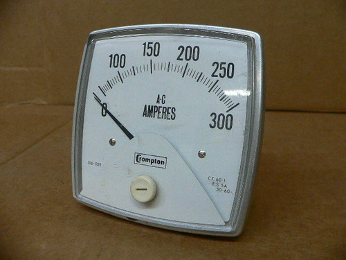 CROMPTON INSTRUMENTS 016-02AA-LSRX PANEL METER 0-300 AAC