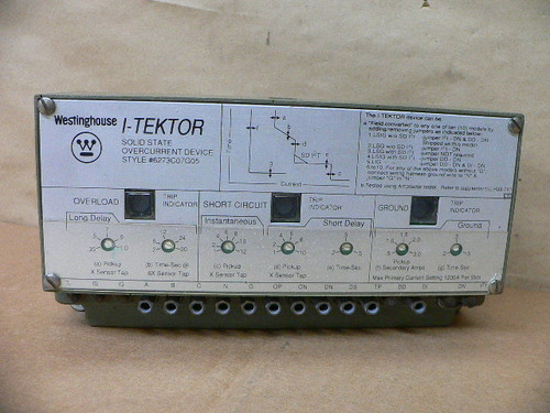 WESTINGHOUSE 6273C07G05 SOLID STATE OVERCURRENT DEVICE