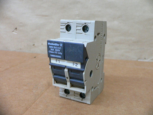 Weidmuller WSI 25/2 CC 2 Pole 30 Amp 600 V Fuse Holder