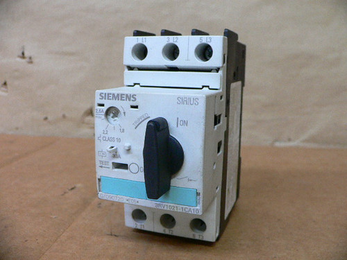 SIEMENS 3RV1021-1CA10 CIRCUIT BREAKER SIEMENS 3RV1021-1CA10 CIRCUIT BREAKER