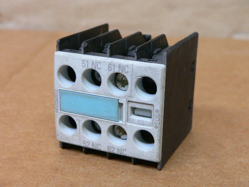 SIEMENS AUXILIARY CONTACT BLOCK 3RH1911-1FA02