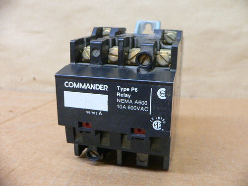 COMMANDER P6-40-76 Type P6 Relay 10A 600VAC