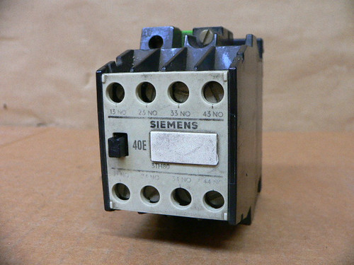 SIEMENS 3TH80 40-0A CONTACTOR SIEMENS 3TH80 40-0A CONTACTOR