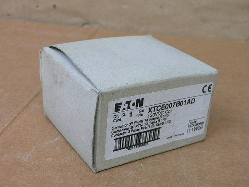 EATON CUTLER HAMMER XTCE007B01AD CONTACTOR EATON CUTLER HAMMER XTCE007B01AD CONTACTOR
