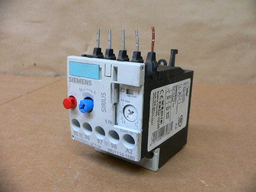 SIEMENS 3RU1116-1EB0 OVERLOAD RELAY SIEMENS 3RU1116-1EB0 OVERLOAD RELAY