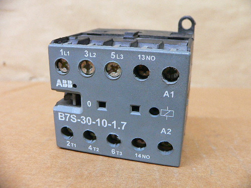 ABB B7S-30-10-1.7 Mini Contactor 16A 600VAC 24VDC IEC/EN 60947-4-1