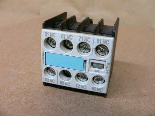 Siemens 3RH1911-1GA04 Auxiliary Contact Block Siemens 3RH1911-1GA04 Auxiliary Contact Block