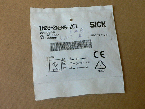 SICK IM08-2N5NS-ZC1 CYLINDRICAL THREADED INDUCTIVE PROXIMITY SWITCH