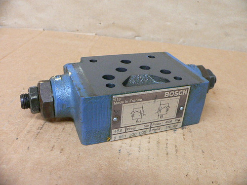 BOSCH 0-B11-320-025 CHECK VALVE DOUBLE THROTTLE