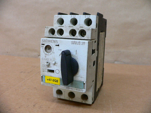 SIEMENS 3RV1021-4AA10 CIRCUIT BREAKER SIEMENS 3RV1021-4AA10 CIRCUIT BREAKER
