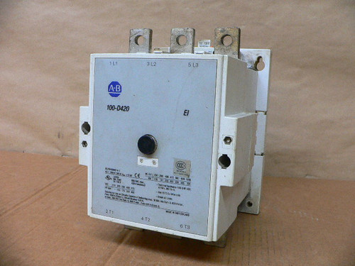ALLEN BRADLEY 100-D420ED00 100D420ED00 CONTACTOR 420 AMP 110V DC